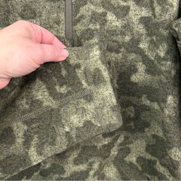 The North Face Sherpa Lined Sweater Knit 1/4 zip Fleece Pullover Jacket Men’s M - Picture 8 of 14